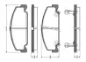 Комплект тормозных колодок, дисковый тормоз BOSCH 0986TB2097 (фото 1)