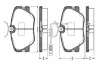 Комплект тормозных колодок, дисковый тормоз BOSCH 0986TB2099 (фото 1)
