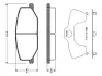 Комплект тормозных колодок, дисковый тормоз BOSCH 0986TB2100 (фото 1)