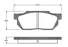 Комплект тормозных колодок, дисковый тормоз BOSCH 0986TB2102 (фото 1)