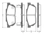 Комплект тормозных колодок, дисковый тормоз BOSCH 0986TB2103 (фото 1)
