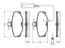 Комплект тормозных колодок, дисковый тормоз BOSCH 0986TB2105 (фото 1)