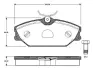 Комплект тормозных колодок, дисковый тормоз BOSCH 0986TB2106 (фото 1)