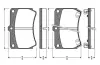 Комплект тормозных колодок, дисковый тормоз BOSCH 0986TB2107 (фото 1)