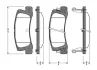 Комплект тормозных колодок, дисковый тормоз BOSCH 0986TB2109 (фото 1)