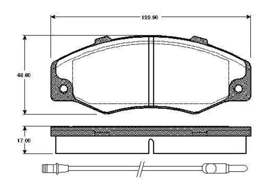 Комплект тормозных колодок, дисковый тормоз BOSCH 0986TB2112 (фото 1)
