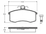 Комплект тормозных колодок, дисковый тормоз BOSCH 0986TB2113 (фото 1)