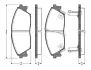 Комплект тормозных колодок, дисковый тормоз BOSCH 0986TB2118 (фото 1)
