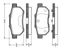 Комплект тормозных колодок, дисковый тормоз BOSCH 0986TB2121 (фото 1)