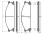 Комплект тормозных колодок, дисковый тормоз BOSCH 0986TB2123 (фото 1)