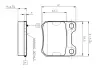 Комплект тормозных колодок, дисковый тормоз BOSCH 0986TB2125 (фото 1)