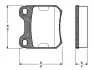 Комплект тормозных колодок, дисковый тормоз BOSCH 0986TB2126 (фото 1)