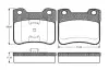 Комплект тормозных колодок, дисковый тормоз BOSCH 0986TB2129 (фото 1)