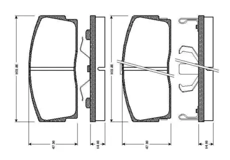Комплект тормозных колодок, дисковый тормоз BOSCH 0986TB2132