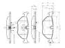 Комплект тормозных колодок, дисковый тормоз BOSCH 0986TB2143 (фото 1)