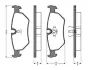Комплект тормозных колодок, дисковый тормоз BOSCH 0986TB2144 (фото 1)