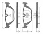 Комплект тормозных колодок, дисковый тормоз BOSCH 0986TB2146 (фото 1)