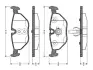 Комплект тормозных колодок, дисковый тормоз BOSCH 0986TB2147 (фото 1)