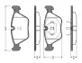 Комплект тормозных колодок, дисковый тормоз BOSCH 0986TB2151 (фото 1)