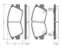 Комплект тормозных колодок, дисковый тормоз BOSCH 0986TB2154 (фото 1)
