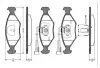 Комплект тормозных колодок, дисковый тормоз BOSCH 0986TB2156 (фото 1)