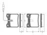 Комплект тормозных колодок, дисковый тормоз BOSCH 0986TB2175 (фото 1)