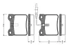 Комплект тормозных колодок, дисковый тормоз BOSCH 0986TB2177 (фото 1)