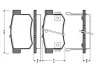 Комплект тормозных колодок, дисковый тормоз BOSCH 0986TB2179 (фото 1)