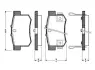 Комплект тормозных колодок, дисковый тормоз BOSCH 0986TB2180 (фото 1)