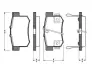 Комплект тормозных колодок, дисковый тормоз BOSCH 0986TB2181 (фото 1)