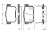 Комплект тормозных колодок, дисковый тормоз BOSCH 0986TB2182 (фото 1)
