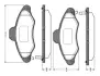 Комплект тормозных колодок, дисковый тормоз BOSCH 0986TB2185 (фото 1)