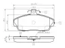 Комплект тормозных колодок, дисковый тормоз BOSCH 0986TB2189 (фото 1)