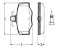 Комплект тормозных колодок, дисковый тормоз BOSCH 0986TB2191 (фото 1)