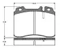 Комплект тормозных колодок, дисковый тормоз BOSCH 0986TB2203 (фото 1)
