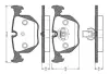 Комплект тормозных колодок, дисковый тормоз BOSCH 0986TB2205 (фото 1)