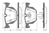 Комплект тормозных колодок, дисковый тормоз BOSCH 0986TB2206 (фото 1)
