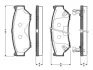 Комплект тормозных колодок, дисковый тормоз BOSCH 0986TB2211 (фото 1)