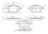 Комплект тормозных колодок, дисковый тормоз BOSCH 0986TB2212 (фото 1)