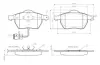 Комплект тормозных колодок, дисковый тормоз BOSCH 0986TB2213 (фото 1)