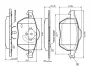 Комплект тормозных колодок, дисковый тормоз BOSCH 0986TB2214 (фото 1)