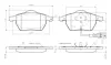 Комплект тормозных колодок, дисковый тормоз BOSCH 0986TB2216 (фото 1)