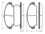 Комплект тормозных колодок, дисковый тормоз BOSCH 0986TB2223 (фото 1)