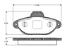 Комплект тормозных колодок, дисковый тормоз BOSCH 0986TB2225 (фото 1)