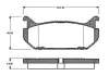 Комплект тормозных колодок, дисковый тормоз BOSCH 0986TB2230 (фото 1)