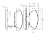 Комплект тормозных колодок, дисковый тормоз BOSCH 0986TB2232 (фото 1)