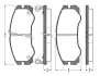 Комплект тормозных колодок, дисковый тормоз BOSCH 0986TB2234 (фото 1)