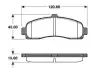 Комплект тормозных колодок, дисковый тормоз BOSCH 0986TB2239 (фото 1)