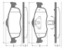 Комплект тормозных колодок, дисковый тормоз BOSCH 0986TB2240 (фото 1)