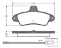Комплект тормозных колодок, дисковый тормоз BOSCH 0986TB2242 (фото 1)
